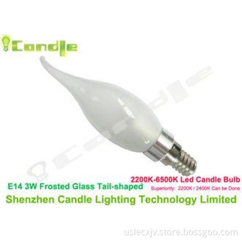 Ra75 110V 3W Pure White LED Candle Lamp E14 SMD2835 For Was